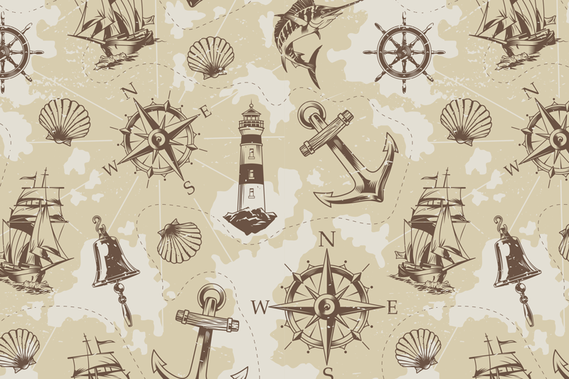 Original placemats nautical inspired designs - TenStickers