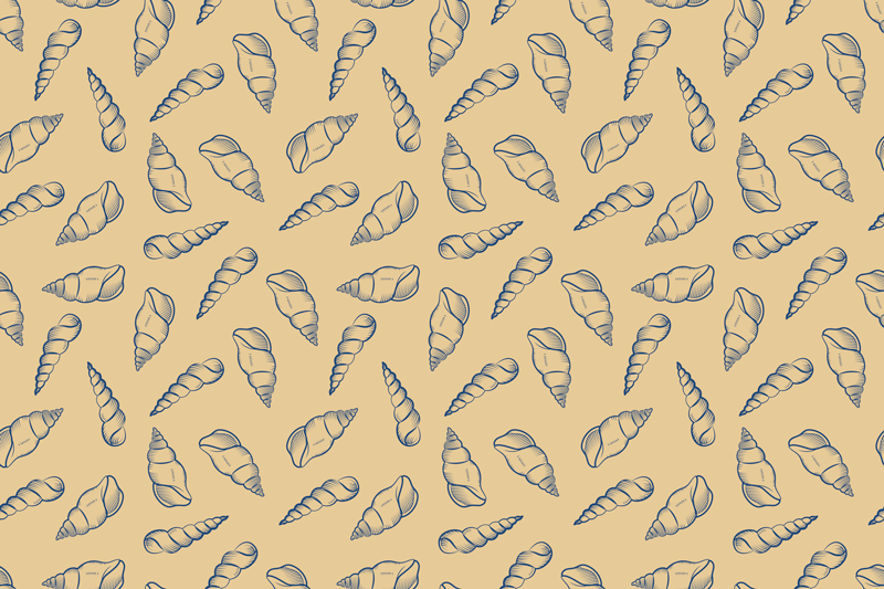 Shell pattern surface placemat - TenStickers