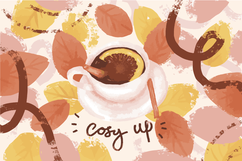 Original placemats cozy coffee cup - TenStickers