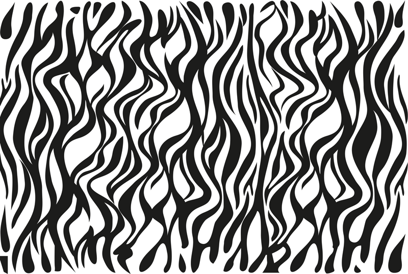 Striped background zebra placemats - TenStickers