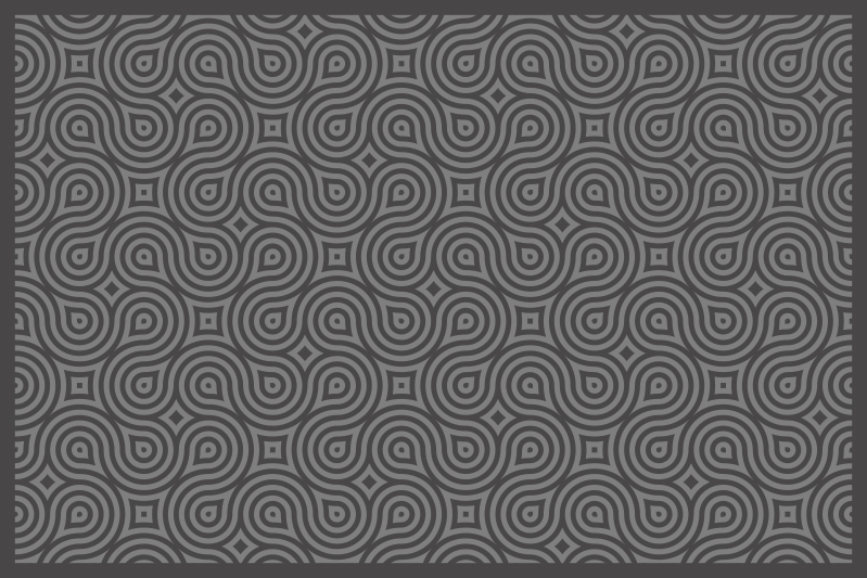 Abstract swirl pattern placemat - TenStickers