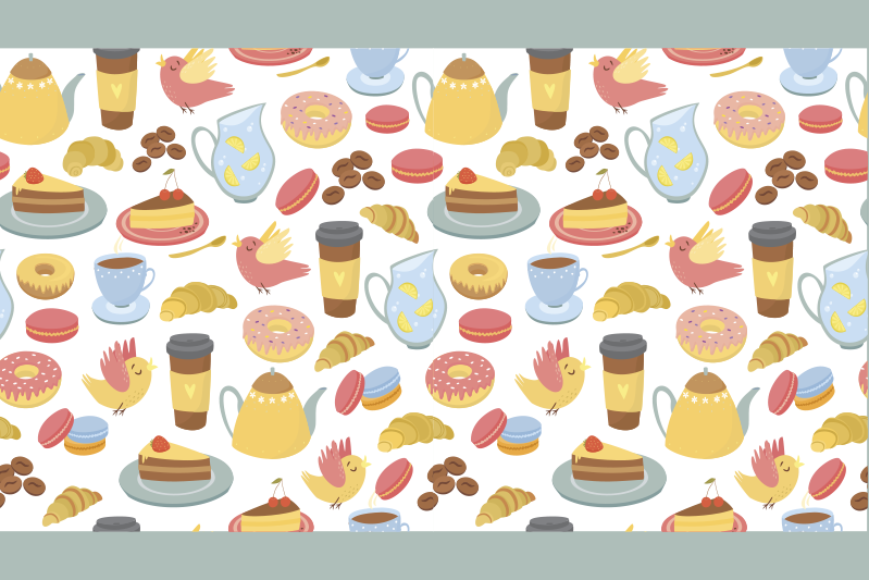 Children placemats colorful dessert designs - TenStickers