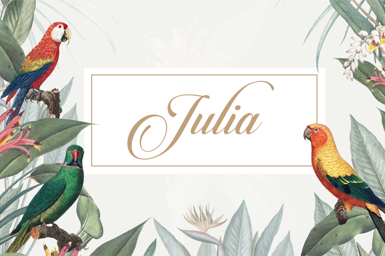 Macaw tropical mockup Personalised placemats - TenStickers