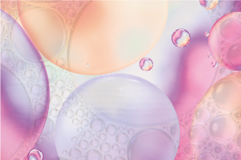 Bubbly colorful surface placemat - TenStickers