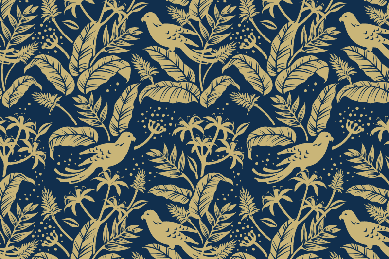 Original placemats graceful leaf design - TenStickers