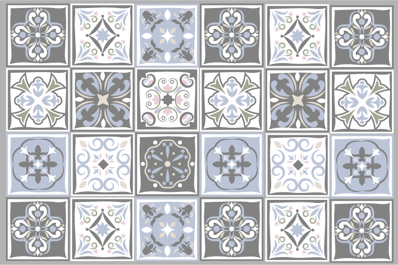 Placemat with elegant tile designs - TenStickers
