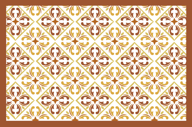 Placemat with elegant geometric design - TenStickers
