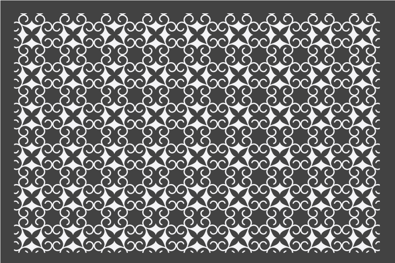 Black and white tile pattern textured placemats - TenStickers