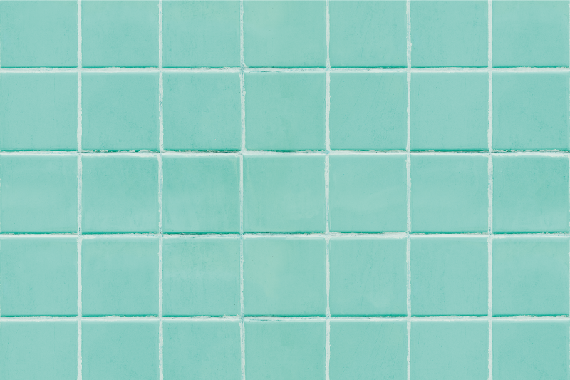 Placemat turquoise tiled surface - TenStickers