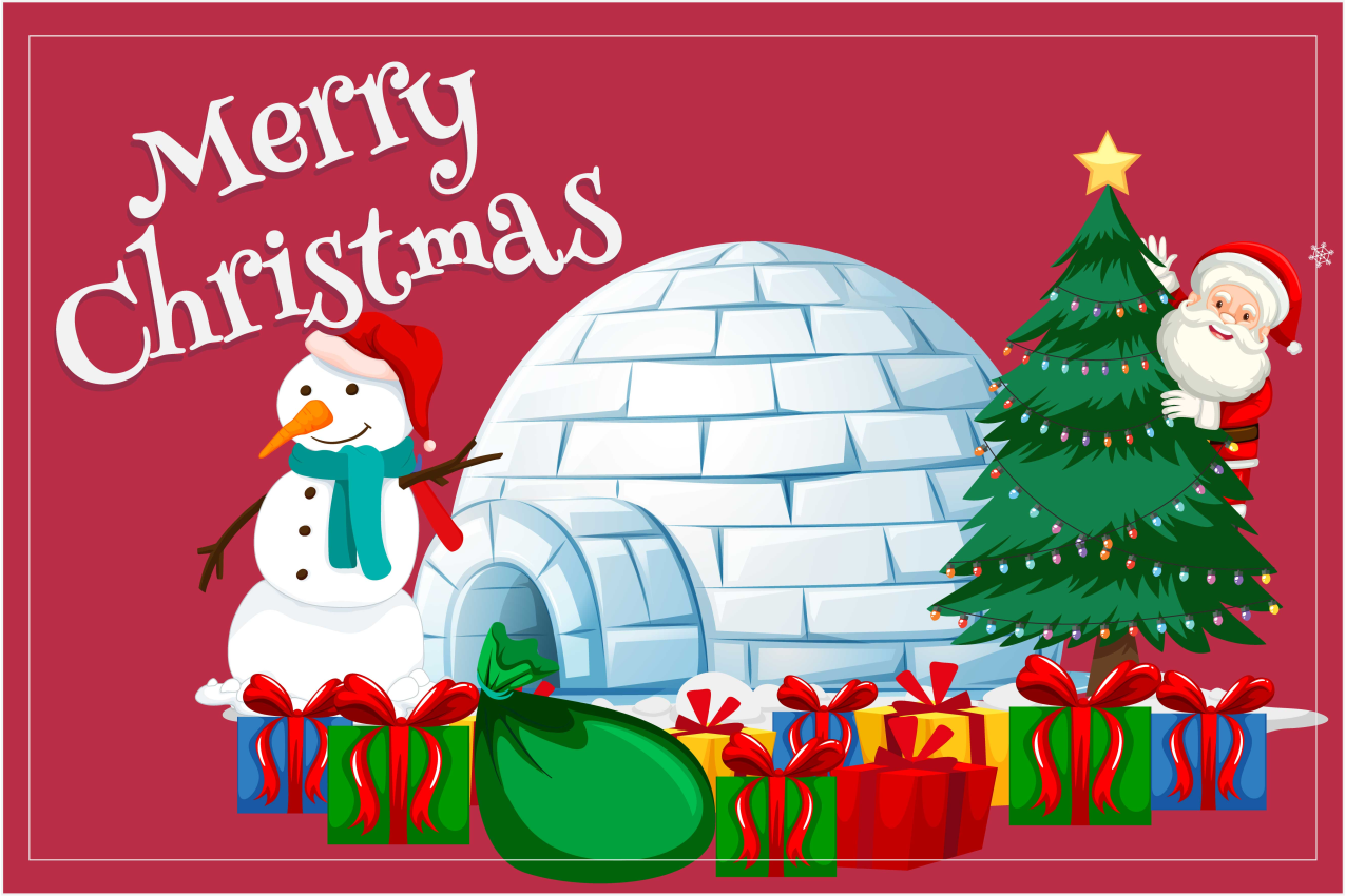 Christmas placemats for a festive holiday scene - TenStickers