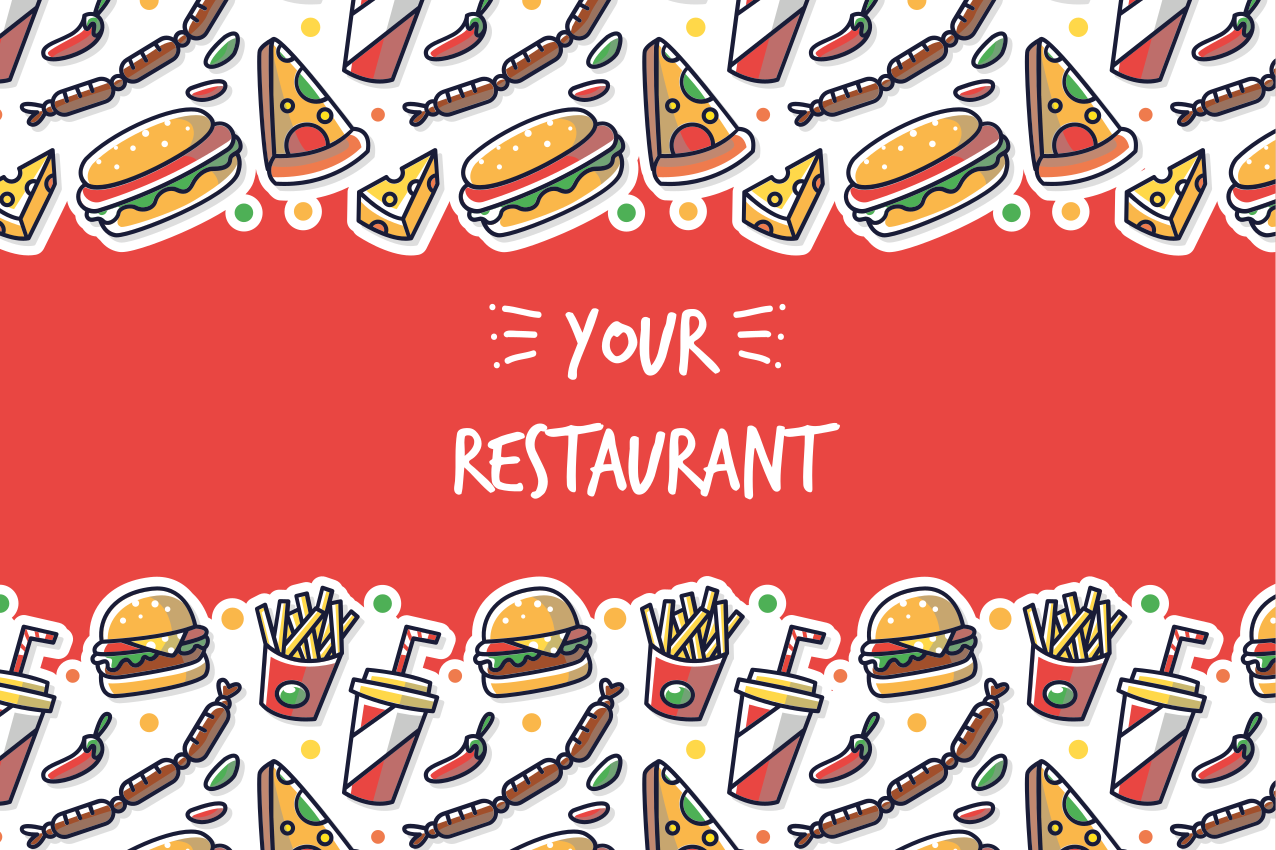 Original placemats featuring culinary artwork - TenStickers