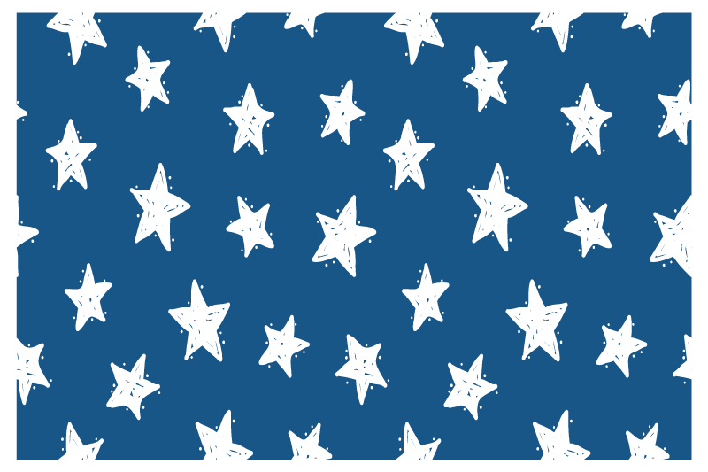 Original placemats star pattern design - TenStickers