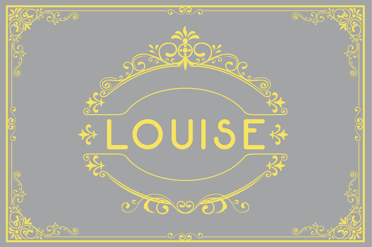 Personalizable placemats elegant name display - TenStickers