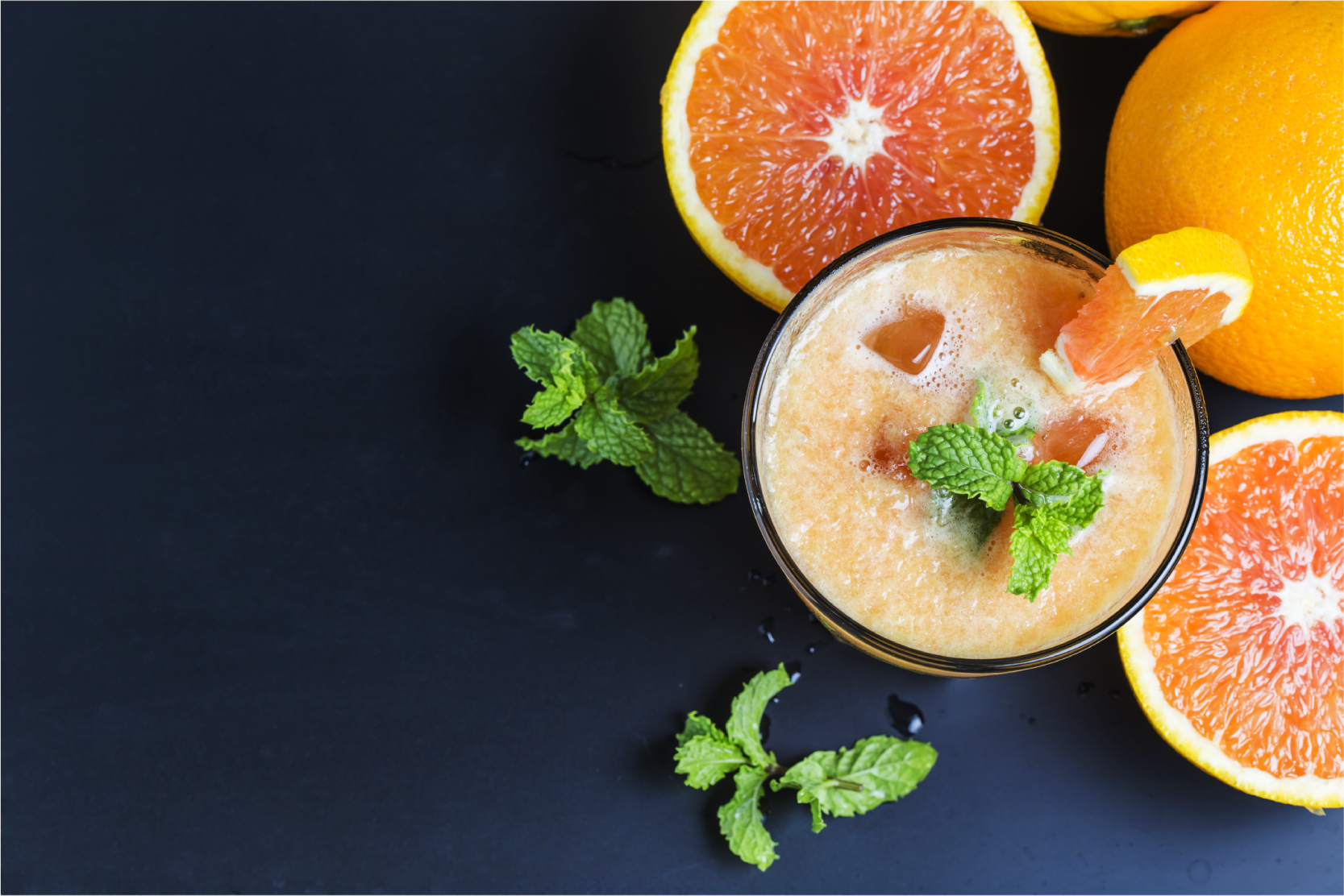 Placemat for home fresh citrus beverage - TenStickers