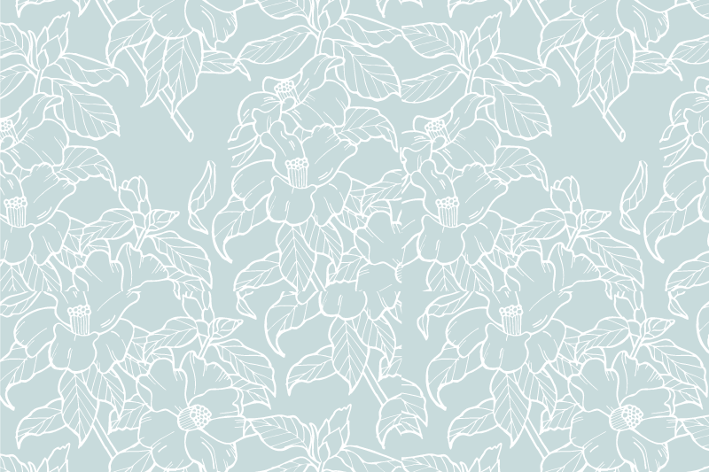 Floral print layer placemat - TenStickers
