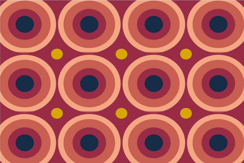 Original placemats with geometric round design - TenStickers