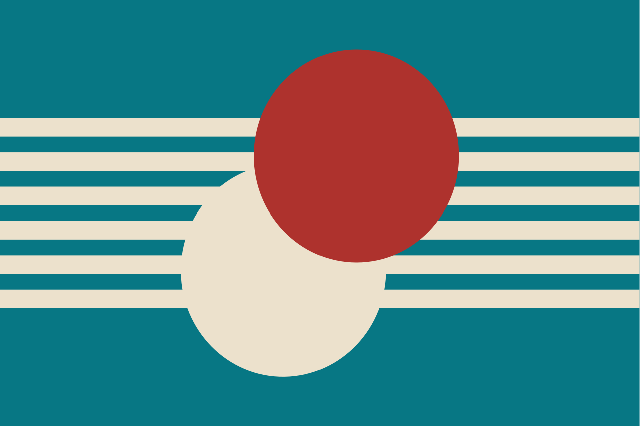 Modern placemats with abstract colorful shapes - TenStickers