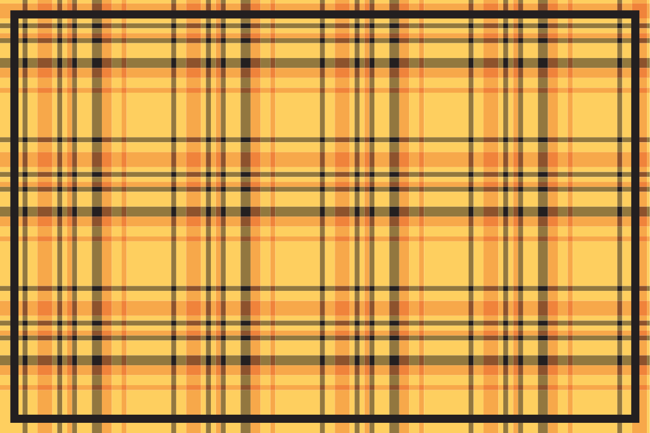 Plaid checkered pattern placemat - TenStickers
