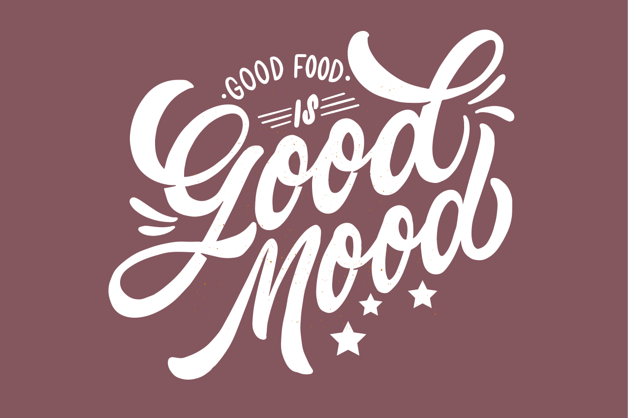 Good food is good mood restaurant placemats - TenStickers