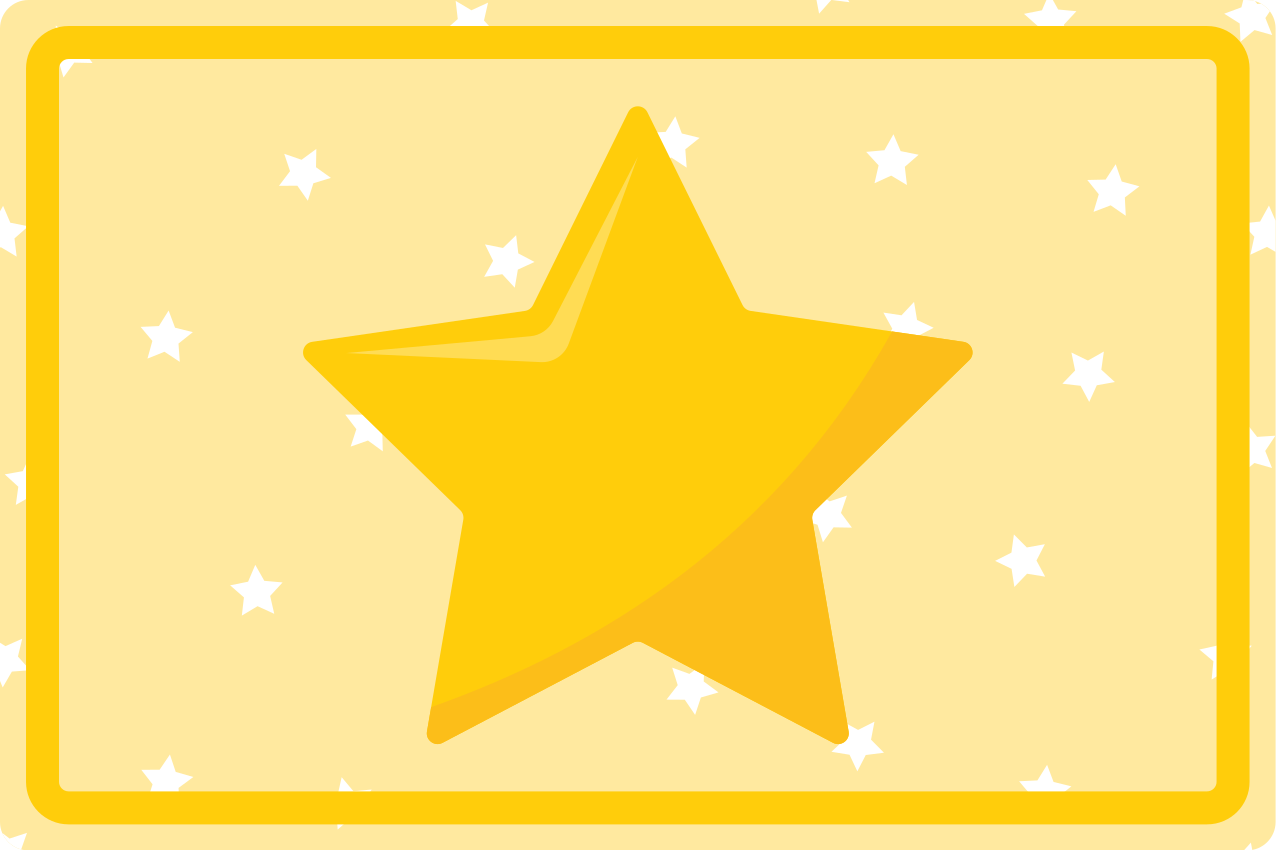 Colorful star shape children placemats - TenStickers