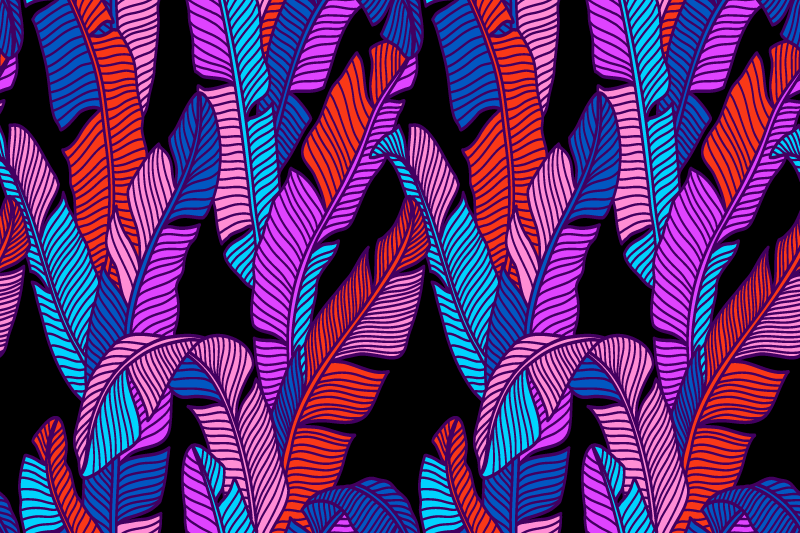 Colourful leaves original placemats - TenStickers