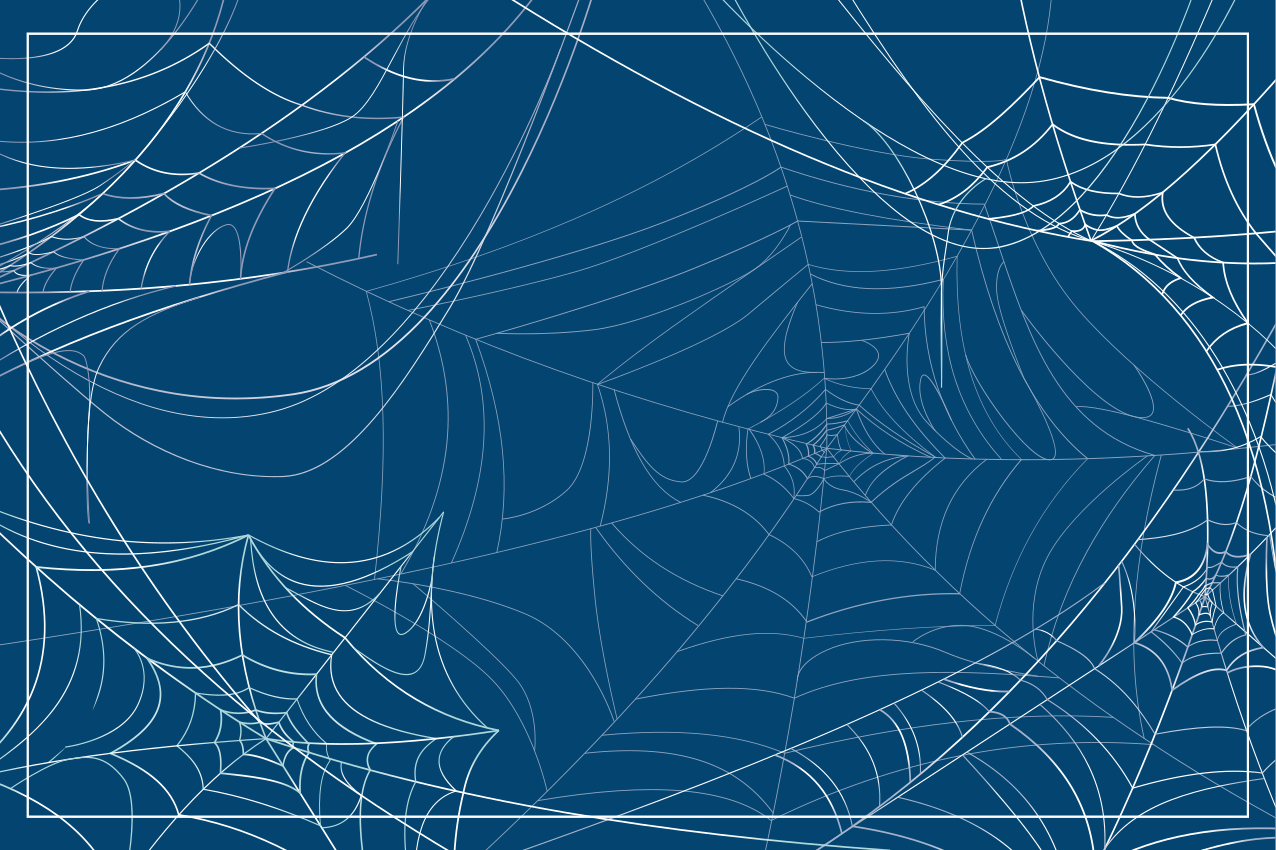 Halloween placemat spooky spiderweb design - TenStickers