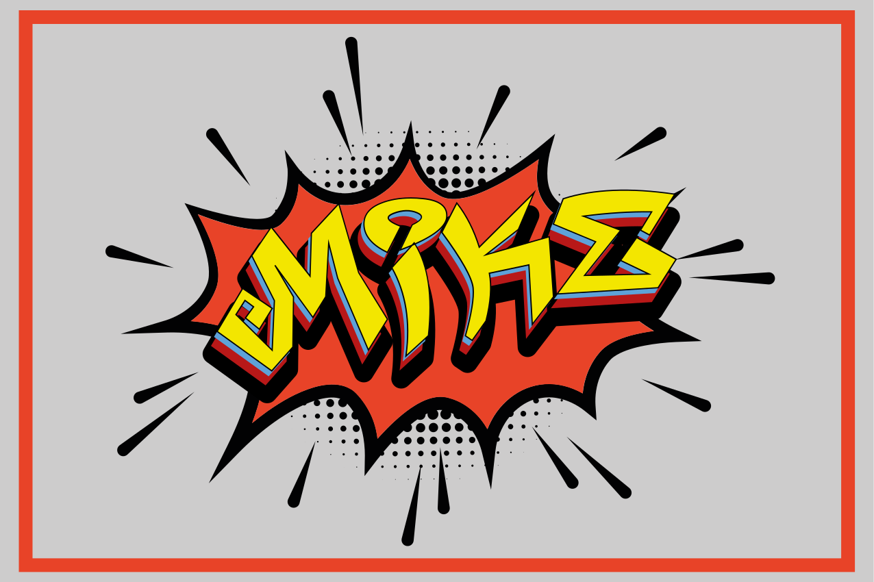 Bombing style graffiti Personalised placemats - TenStickers