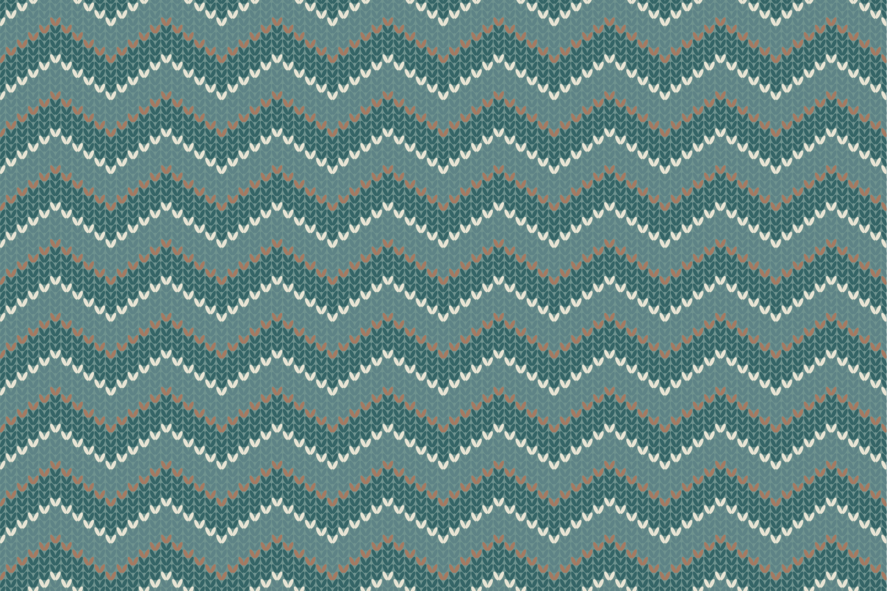 Wavy pattern motif placemat - TenStickers