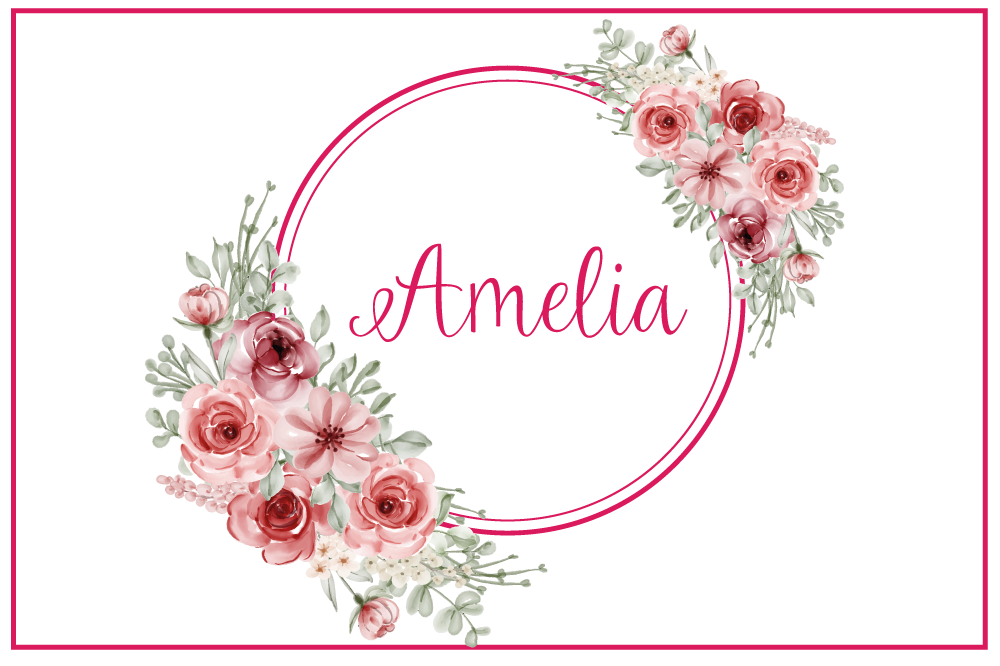 Personalisable placemats botanical custom design - TenStickers