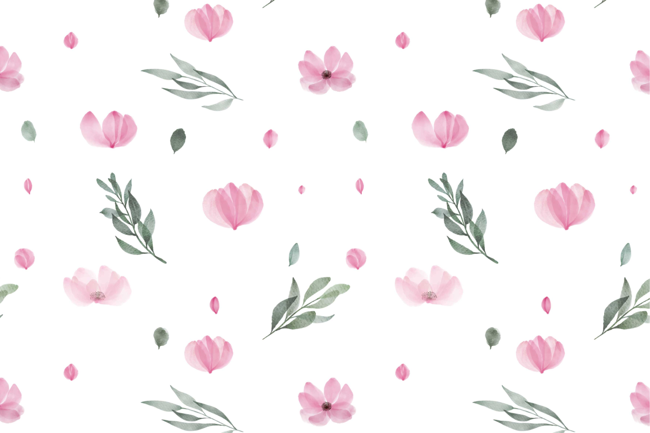 Christmas placemats in soft hued floral design - TenStickers