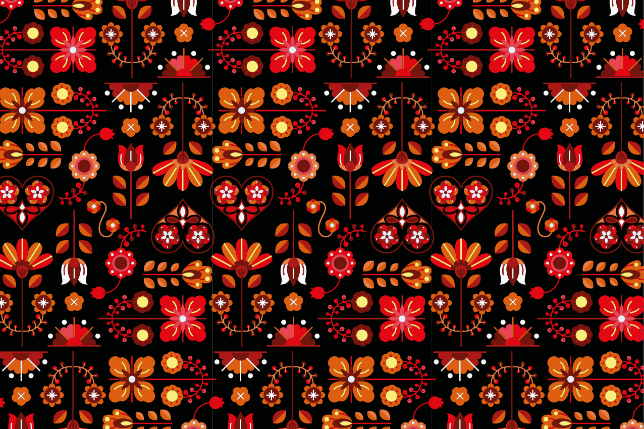 Original placemats lively botanical design - TenStickers