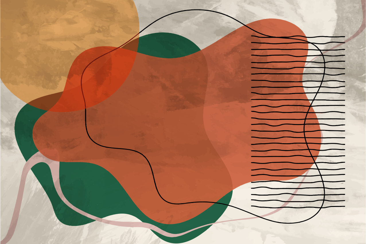 Modern placemats in colorful abstract designs - TenStickers