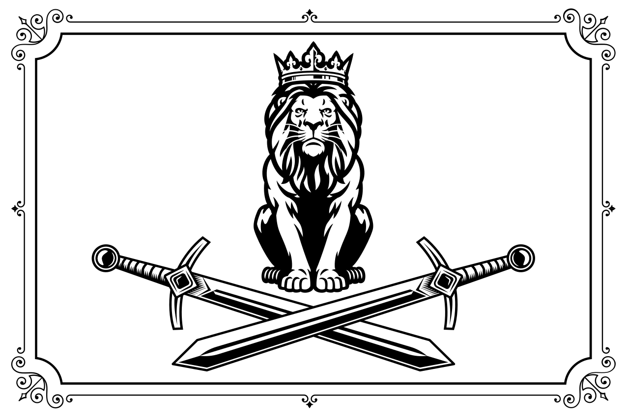 Original placemats lion king crest - TenStickers