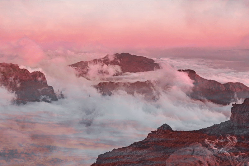 Modern placemats mountainous landscape design - TenStickers