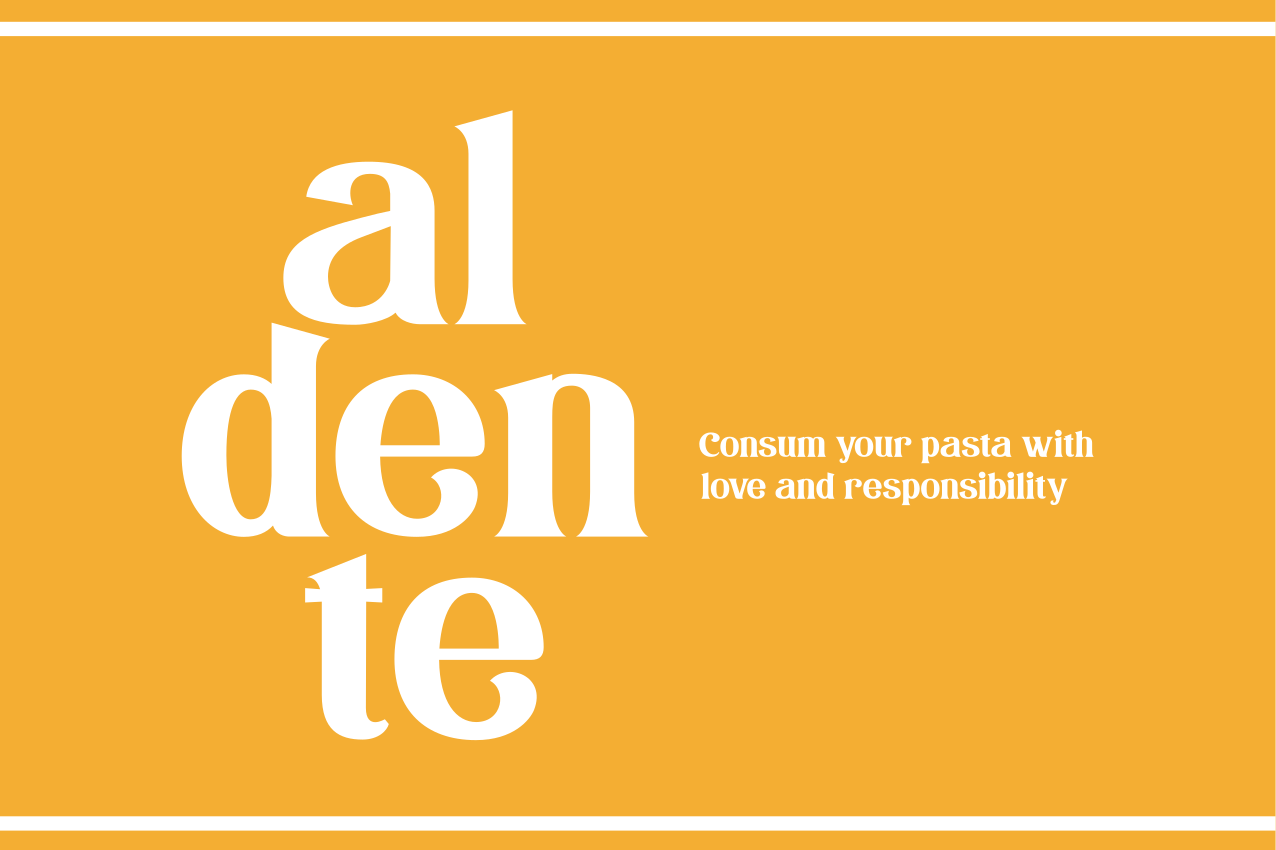 Placemat with quote aldente culinary reminder - TenStickers
