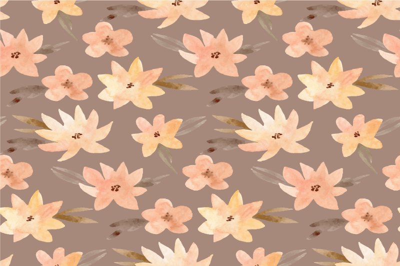 Original placemats with floral motif background - TenStickers