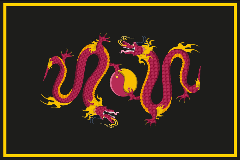 Original placemats dragon motif design - TenStickers