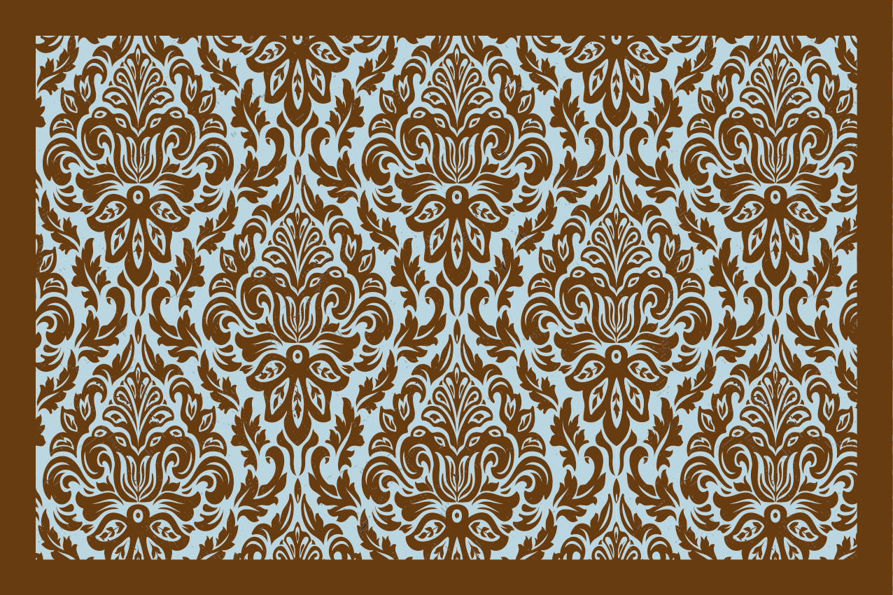 Placemat with detailed floral design - TenStickers