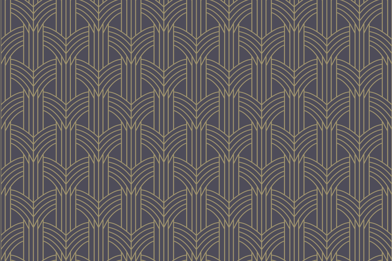 "Art Deco" style geo pattern elegant placemats - TenStickers