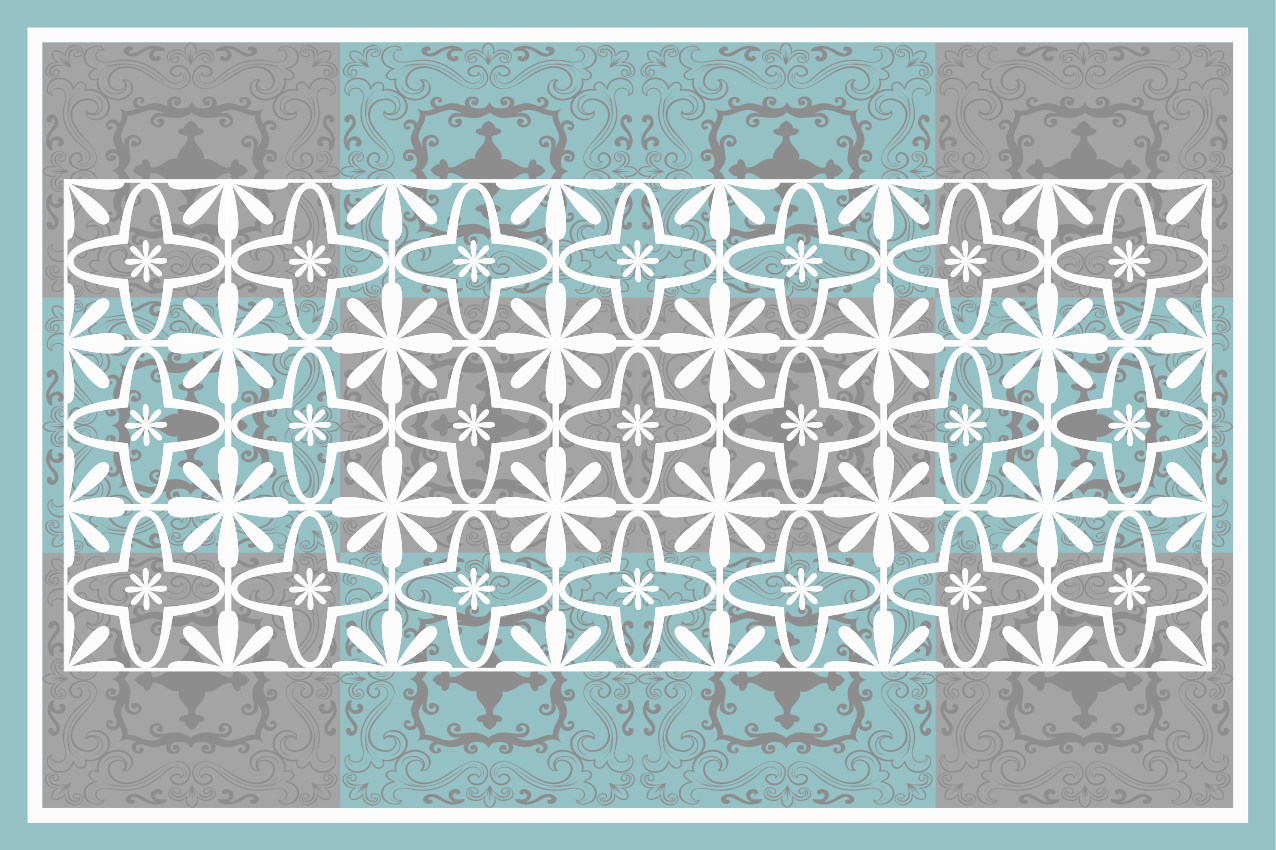 Chic botanical motif placemat - TenStickers