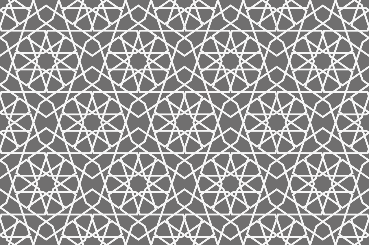 Geometric pattern rectangle placemat - TenStickers