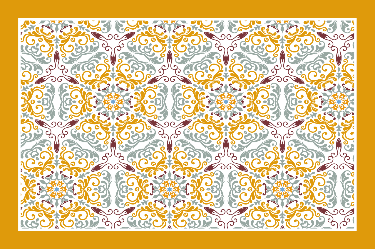 Original placemats with elegant ornamental design - TenStickers