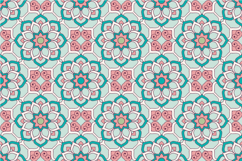 Original placemats floral illustration design - TenStickers