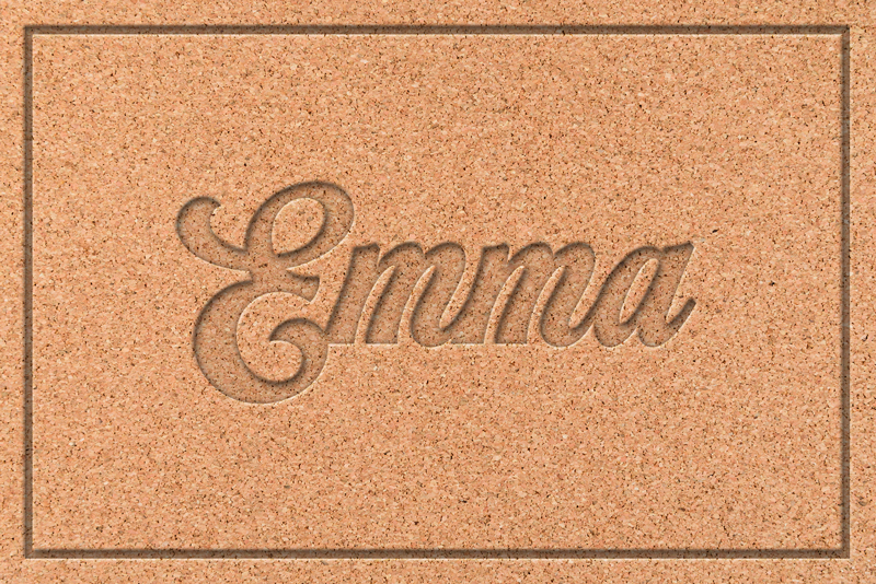 Personalized cork placemats with textures - TenStickers