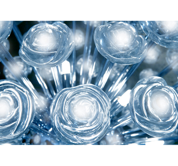 Crystal flower Wall Mural - TenStickers