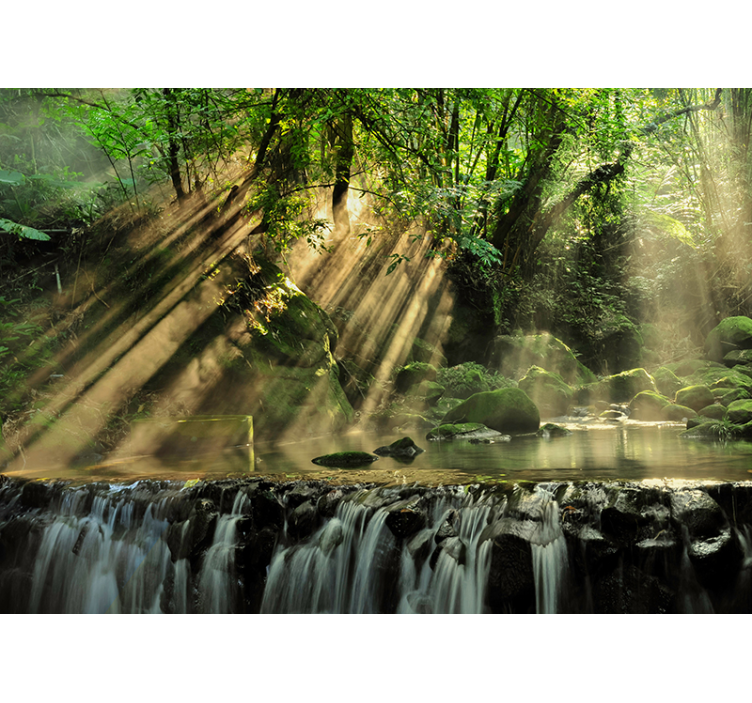 The secret forest landscape wall mural - TenStickers