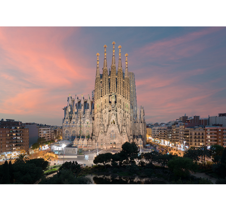 Barcelona Gothic Architecture Barcelona mural - TenStickers