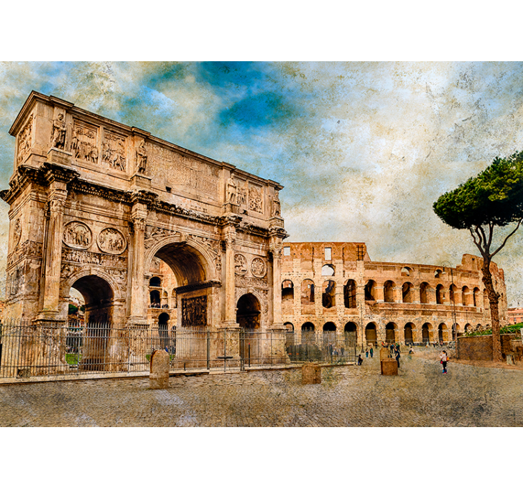 Arch of Constantine Italy wall mural - TenStickers