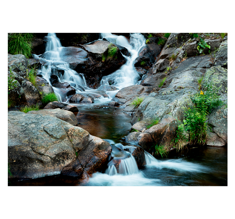 Gentle stream landscape wall mural - TenStickers