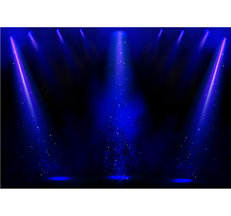 Abstract wall mural spotlight particles effect - TenStickers